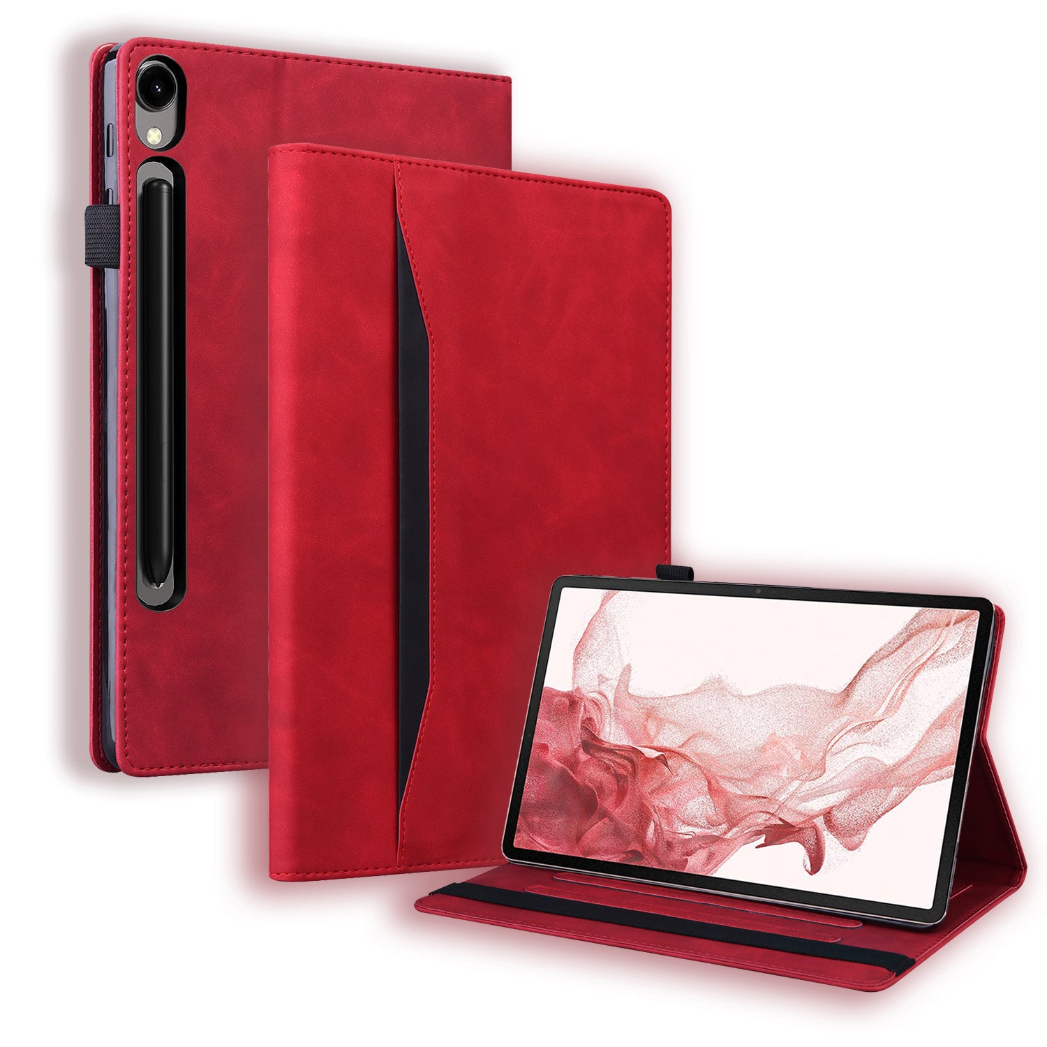 For Samsung Galaxy Tab S9 FE+ Tablet Case Wallet Stand Business Leather Cover For Samsung Galaxy Tab S9 FE+ Tablet Case Wallet Stand Business Leather Cover